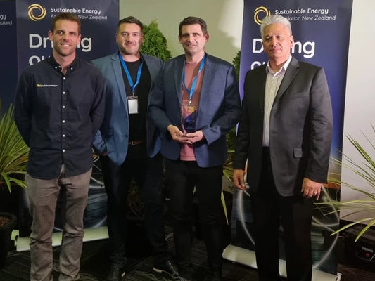 We won the 2021 SEANZ award for the best Grid Connected Implementation!