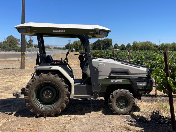 Visiting NZ's first electric tractor at the Monarch Factory in California