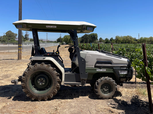 Visiting NZ's first electric tractor at the Monarch Factory in California