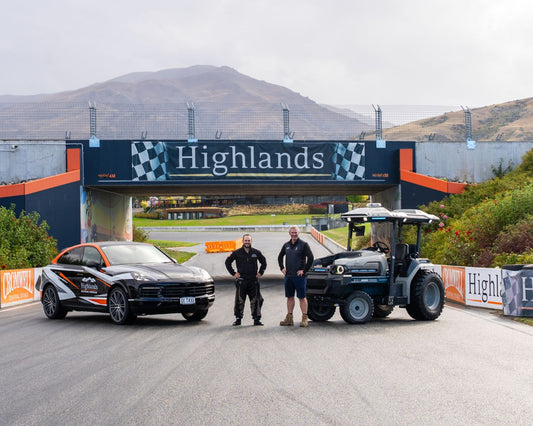 Setting A Lap Record: We Took Our Electric Tractor to Highlands Motorsport Park!