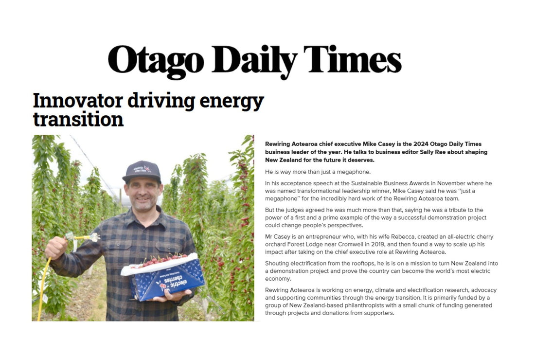 Electric Cherries in the ODT: Driving New Zealand’s Energy Transition