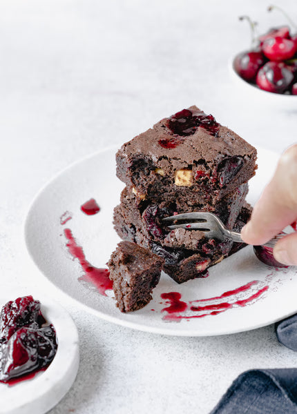 Cherry Chocolate Fudge Brownies