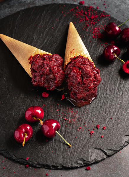 Dark Cherry Gelato Cones