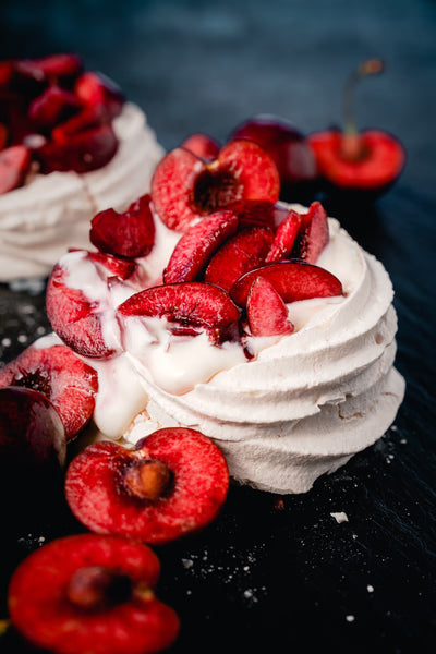 Cherry Pavlova Nests